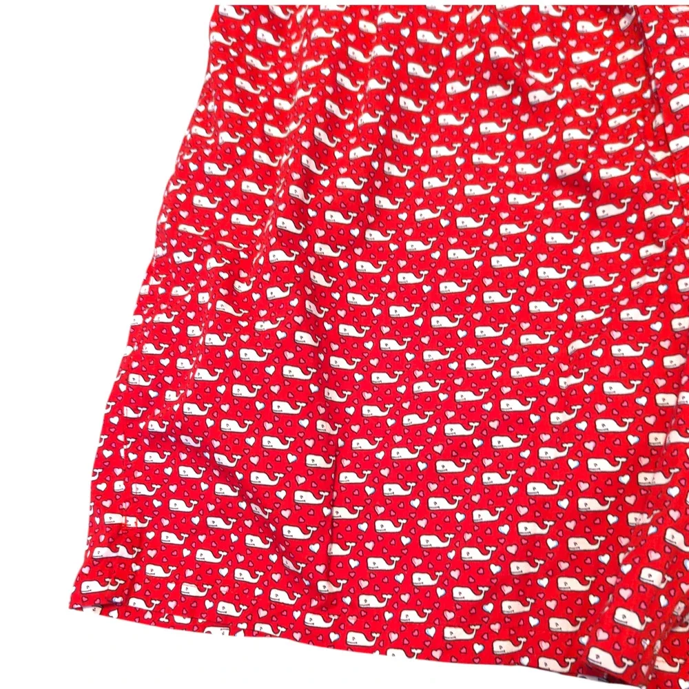 VINEYARD VINES Red Valentine Boxer Style Shorts Whale Hearts Men's XL